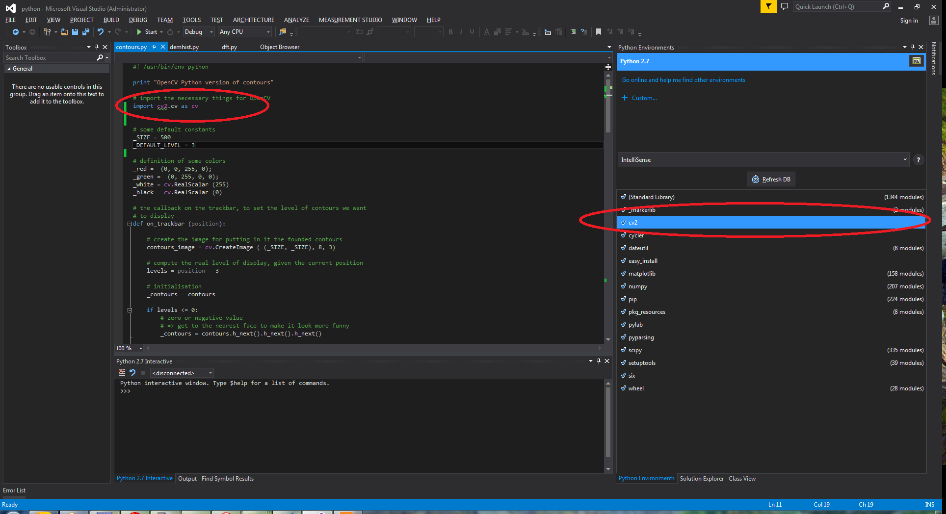 python tools for visual studio 2015 2.2.5