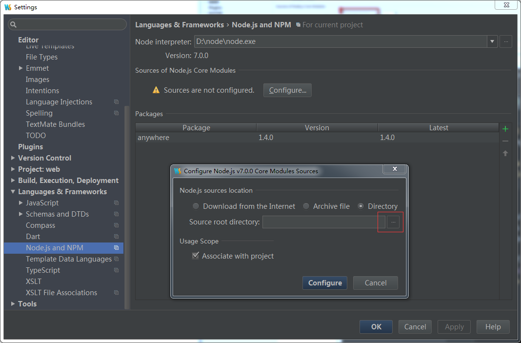 getting started with webstorm nodejs