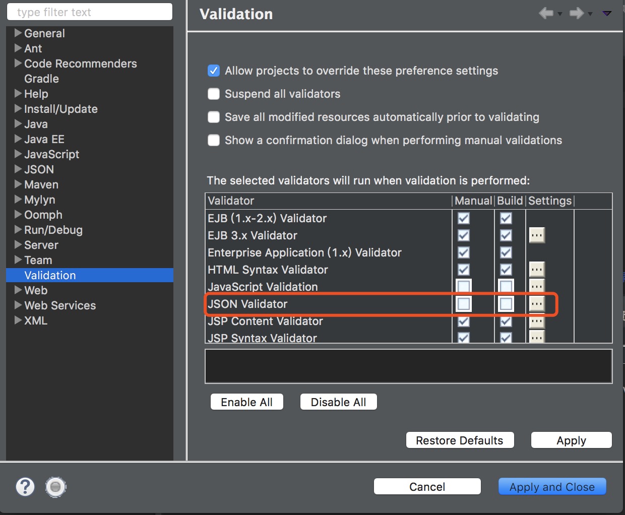 json editor in eclipse