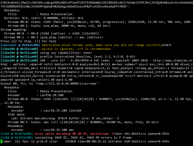 ffmpeg rtsp tcp end of file