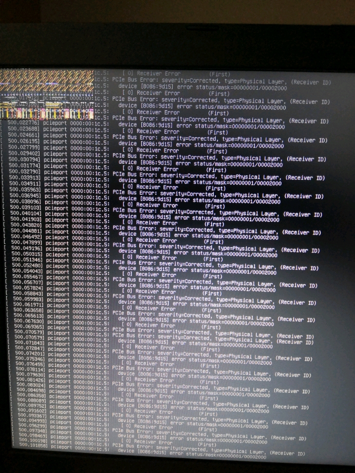  ubuntu18 04 pcie bus error severity corrected type physical layer