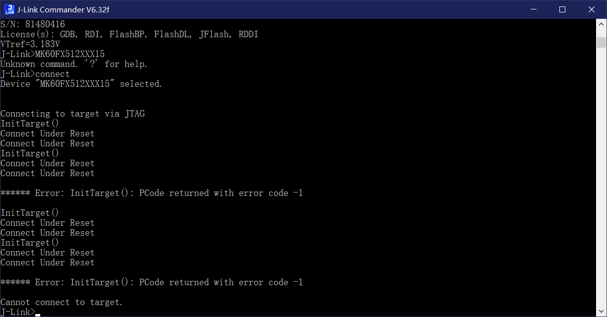 k60 pcode returned with error code 1 csdn 
