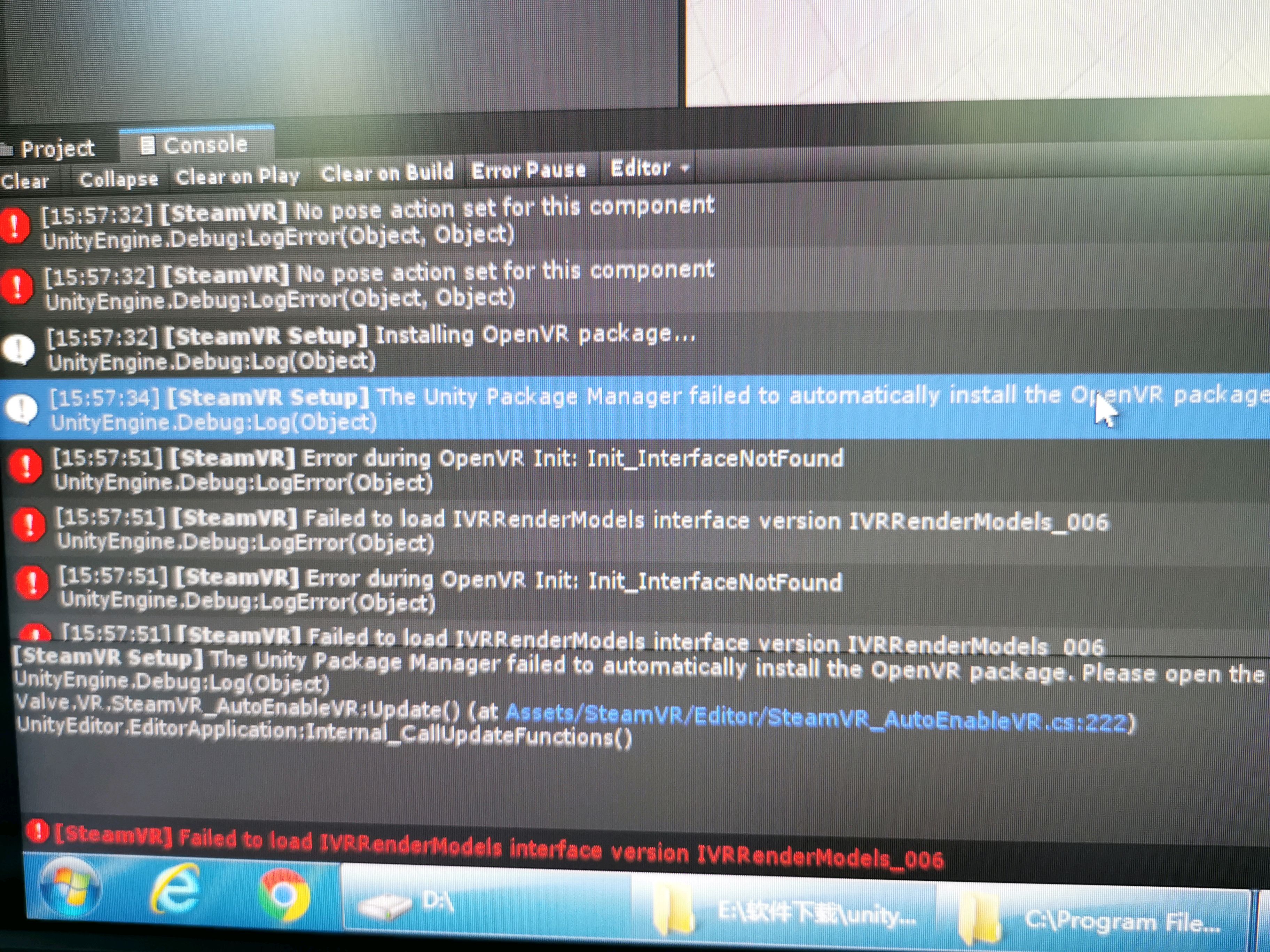 Unity3d里离线安装steamvr Plugin后 出现不能自动安装openvr Package的错误 Csdn论坛