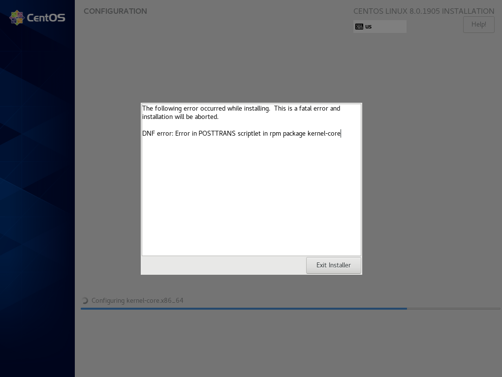  vmware15 centos8 2 error in posttrans scriptlet in rpm